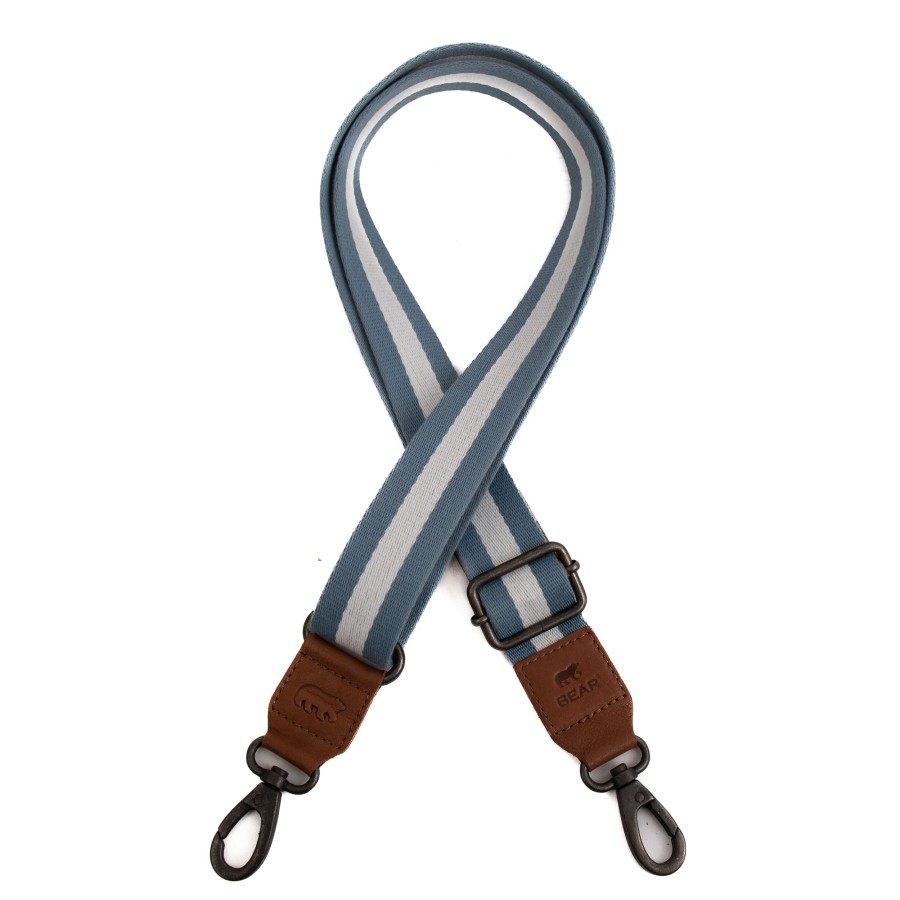 Bear Design Bag Straps | Bag Strap 'Puck' Lichtblauw/Wit