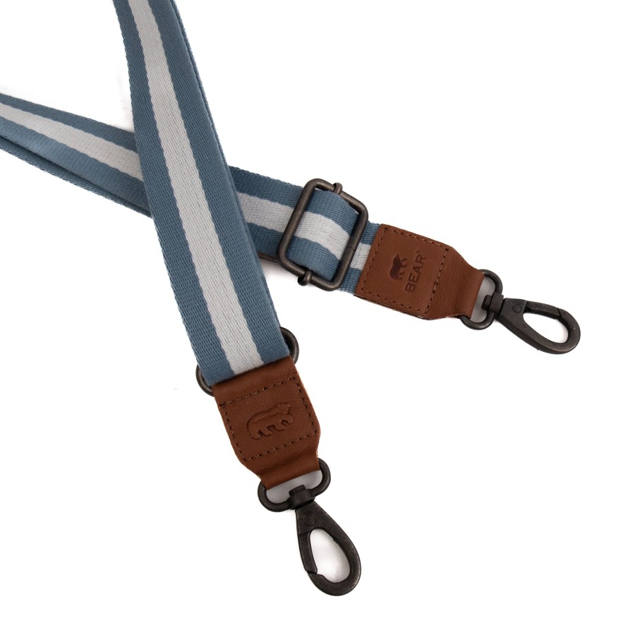 Bear Design Bag Straps | Bag Strap 'Puck' Lichtblauw/Wit