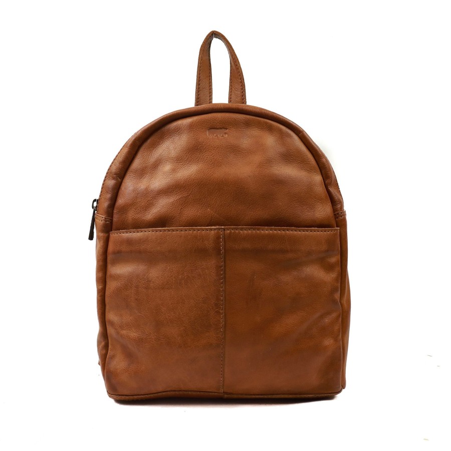 Bear Design Kleine Rugzakken | Rugzak 'Lyra' Cp 2186 Cognac