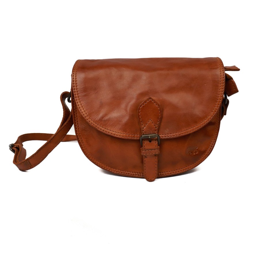 Bear Design Crossbody Tassen | Schoudertasje 'Gigi' Cl 41770 Cognac