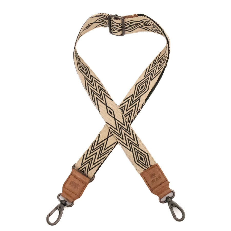 Bear Design Bag Straps | Bag Strap 'Bohemian' Beige/ Taupe