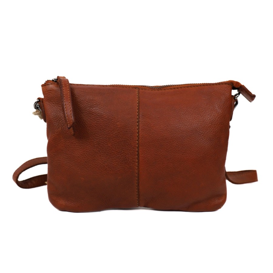 Bear Design Crossbody Tassen | Schoudertasje 'Kerstin' Cognac