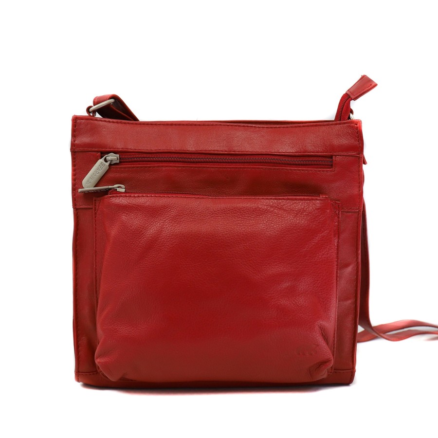 Bear Design Middelmaat Schoudertassen | Schoudertas 'Irene' - Rood B 3126