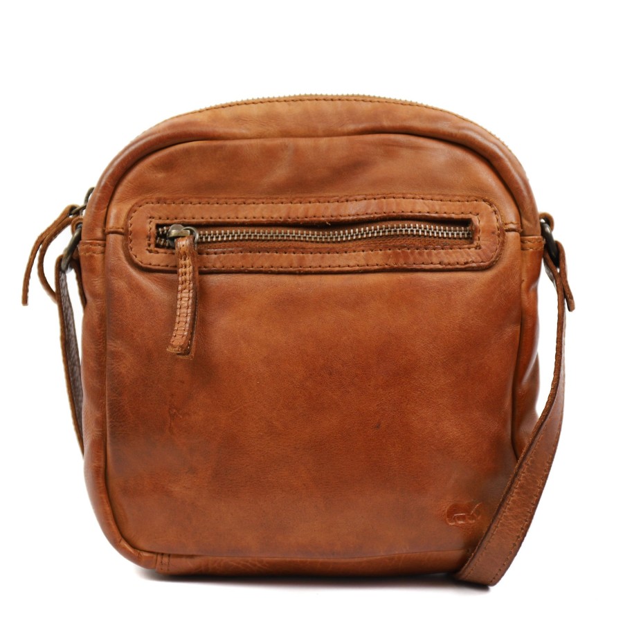 Bear Design Crossbody Tassen | Schoudertasje 'Ray' Cl 35952 Cognac