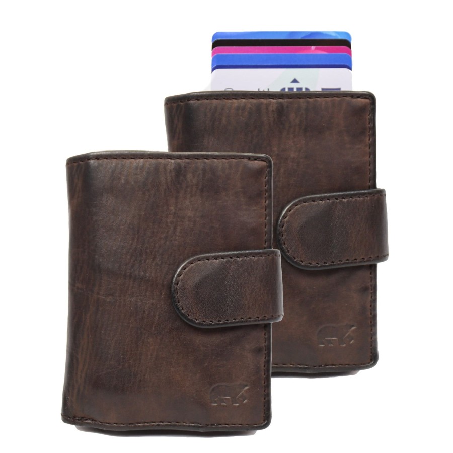 Bear Design Pasjeshouders | Pasjeshouder 'Kris' Cl 15253 Donkerbruin