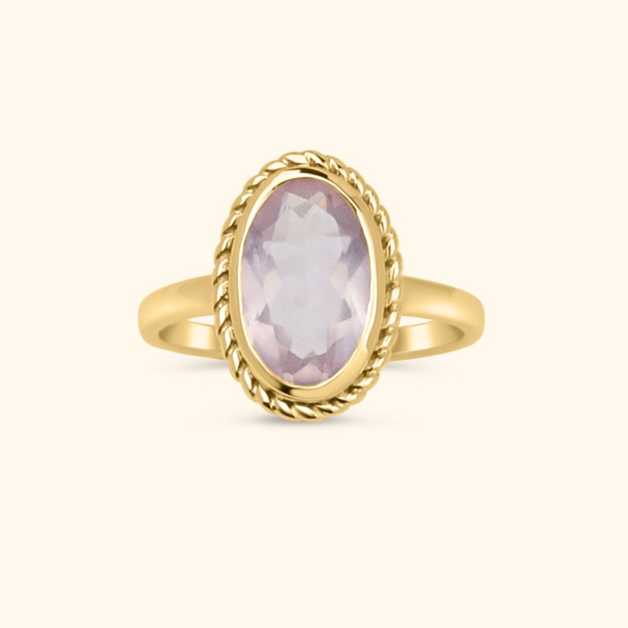 Josephina Jewelry Ringen | Vintage Luna Rose Quartz Ring