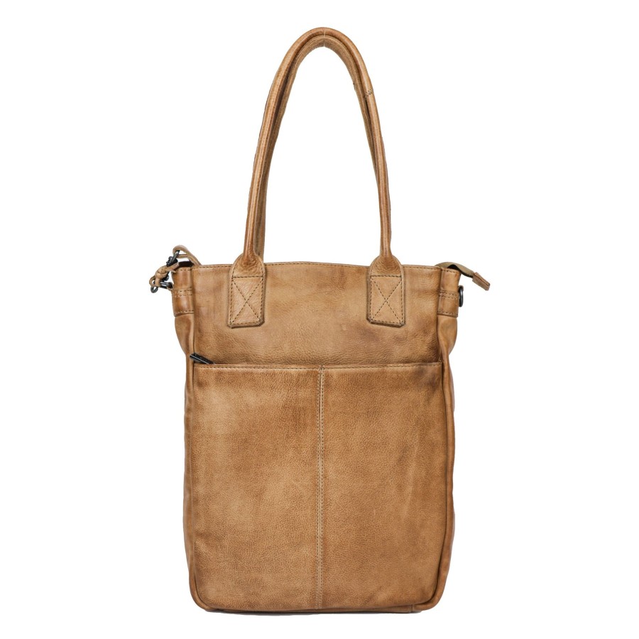 Bear Design Grote Shoppers | Hand-/Schoudertas 'Becky' Taupe