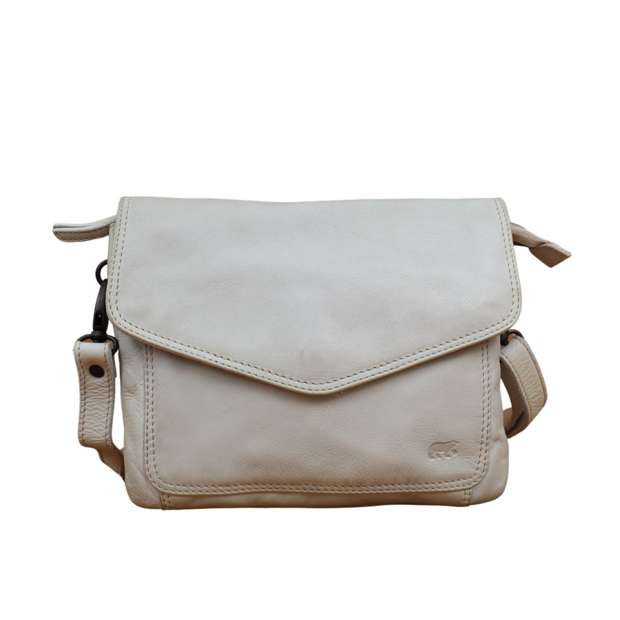 Bear Design Kleine Schoudertassen | Enveloptas 'Femke' Dirty White