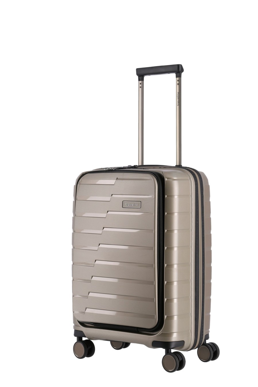 Travelite Handbagage Koffers | Air Base Trolley S+ Champagne