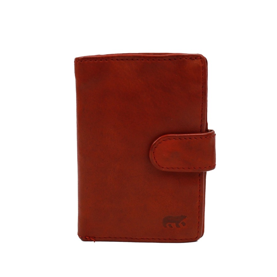 Bear Design Pasjeshouders | Pasjesmap 'Vic' Rood Rood (Cl)