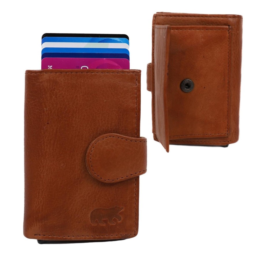 Bear Design Pasjeshouders | Pasjeshouder 'Evie' Cognac