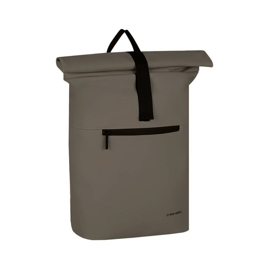 New Rebels Laptoptassen T/M 15,6 Inch | Rugzak 'Montgomery' 15L Taupe