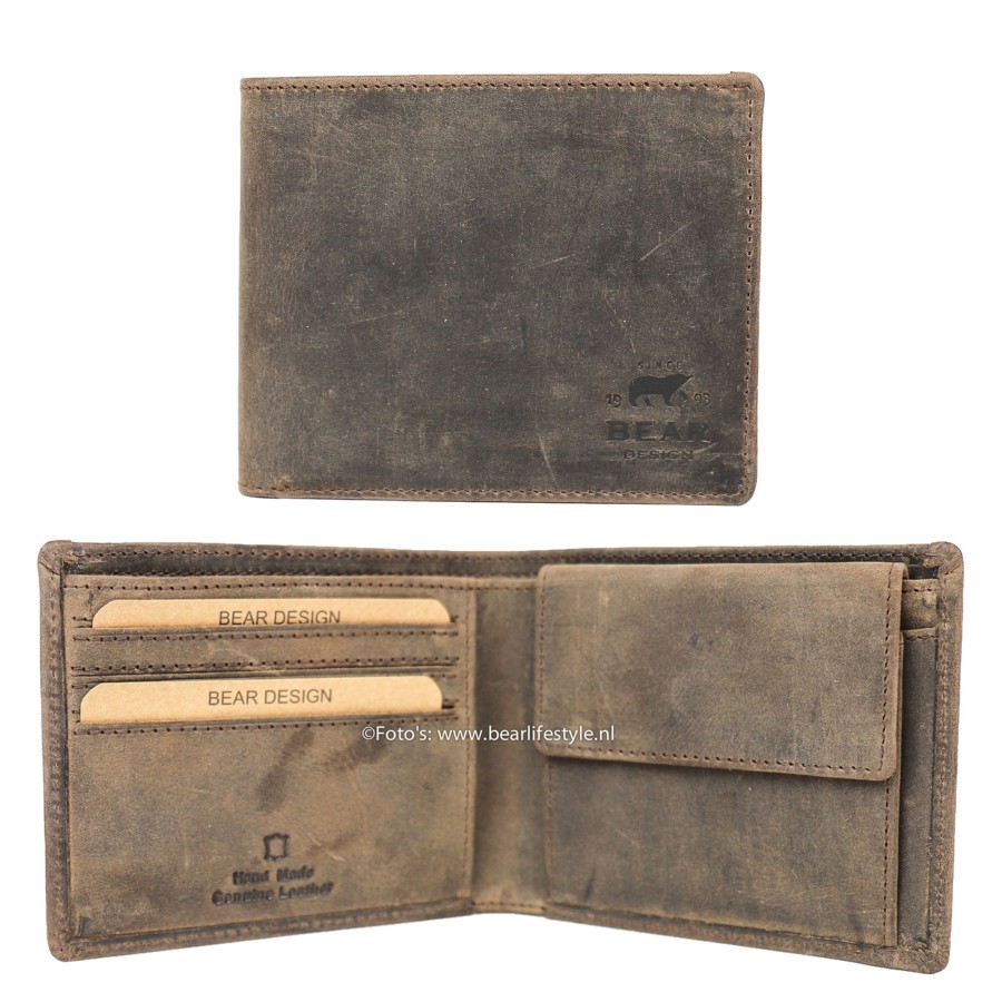 Bear Design Billfolds | Billfold 'Kevin' Bruin