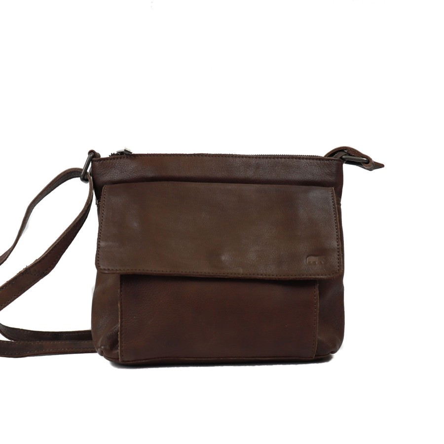 Bear Design Middelmaat Schoudertassen | Schoudertas 'Rai' Cp 6007 Donkerbruin