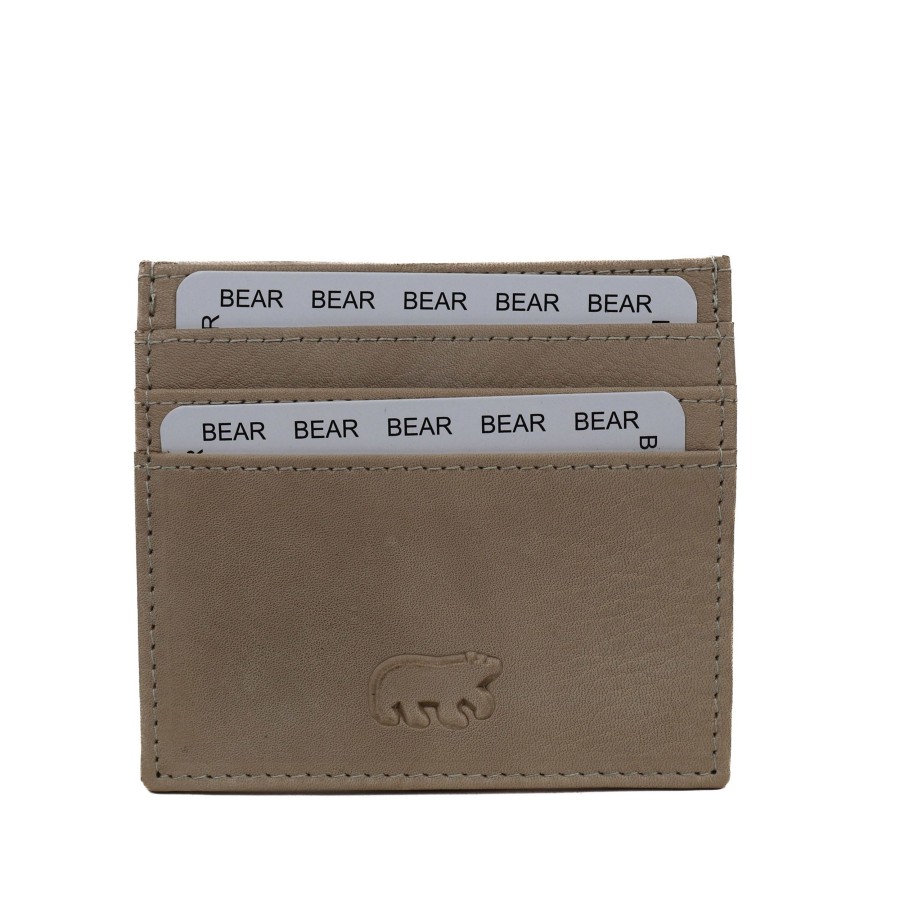 Bear Design Sleuteletuis & Klein Lederwaren | Pasjeshouder 'Maikel' Cp 5053 Dove