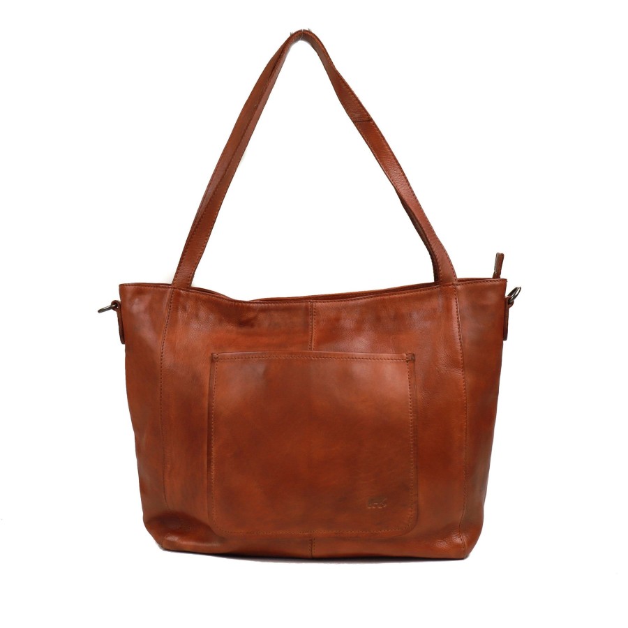 Bear Design Grote Shoppers | Shopper 'Alma' M Cognac - Cl 42171