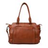 Bear Design Middelmaat Handtassen | Hand-/Schoudertas 'Donna' Cognac
