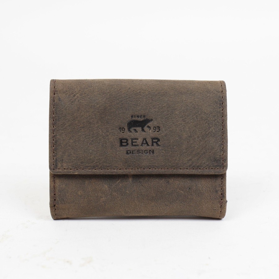 Bear Design Sleuteletuis & Klein Lederwaren | Portemonneetje 'Jolie' Hd 8460 Bruin