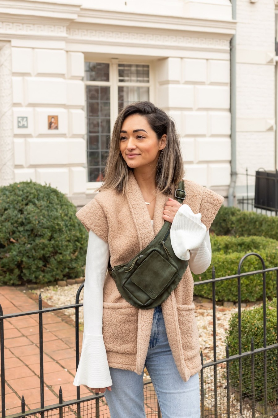 Bear Design Crossbody Tassen | Crossbody Tas 'Ranee' Groen
