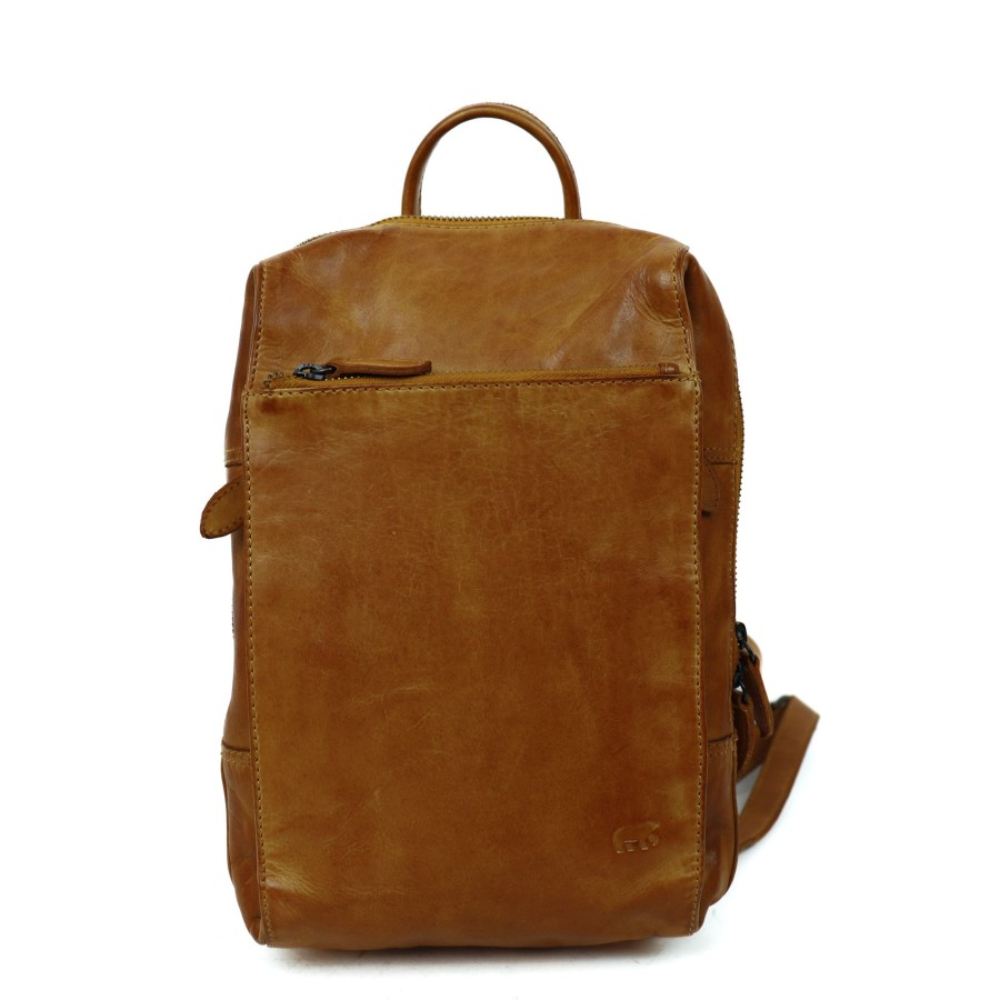 Bear Design Middelmaat Rugzakken | Rugzakje 'Sil' Geel