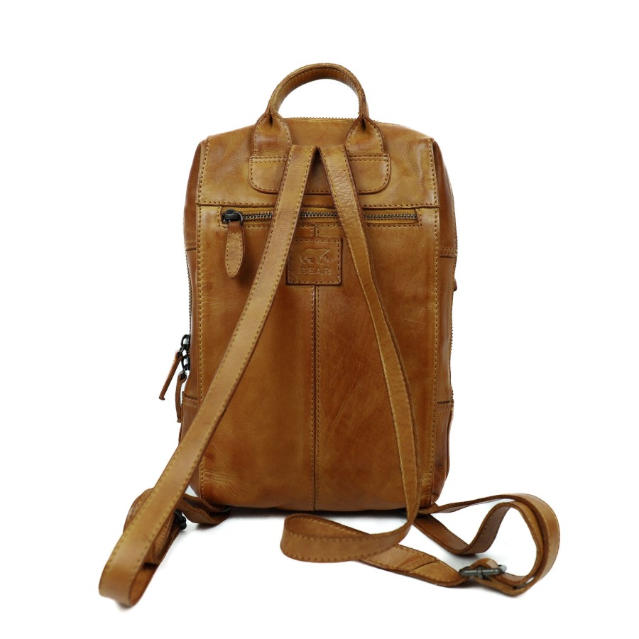 Bear Design Middelmaat Rugzakken | Rugzakje 'Sil' Geel
