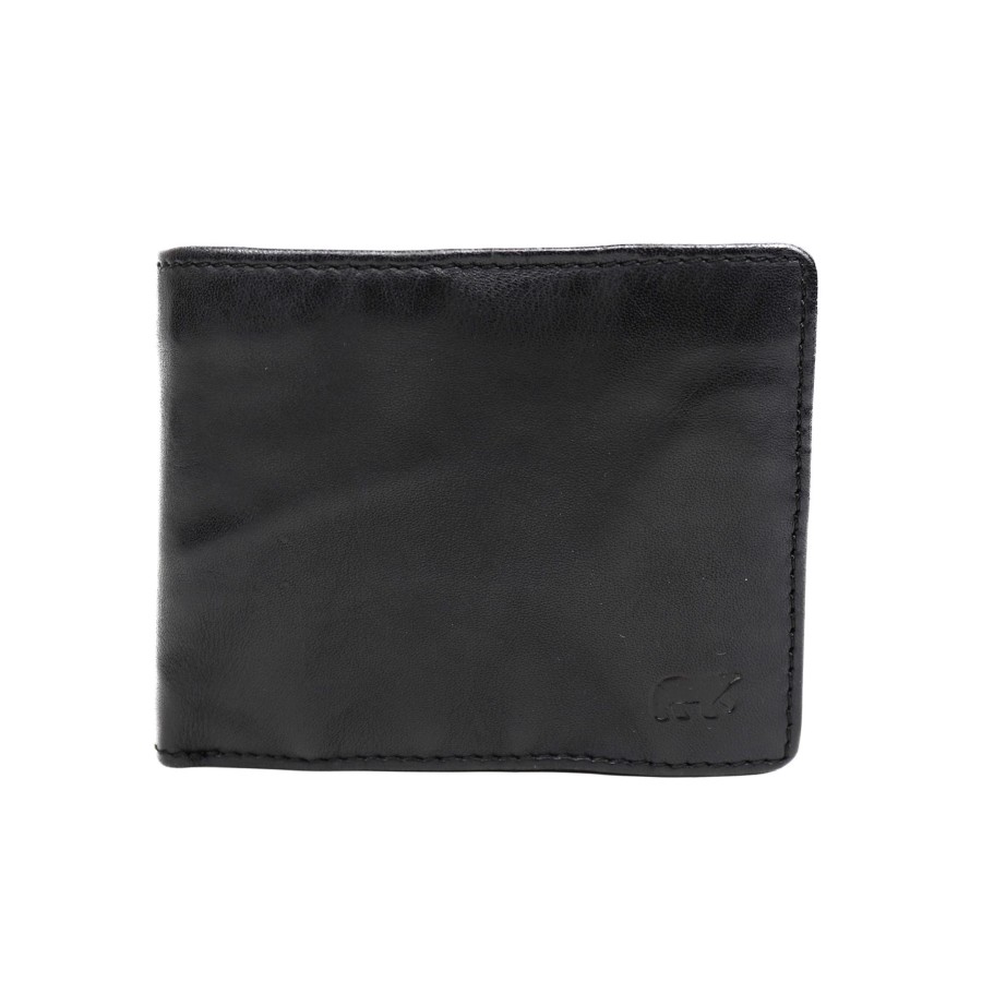 Bear Design Billfolds | Billfold 'Lucas' Zwart Zwart (Cl)
