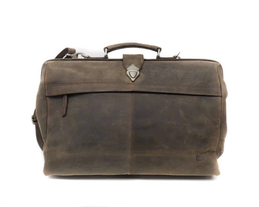 Bear Design Laptoptassen T/M 15,6 Inch | Dokterstas 'Doug' Bruin