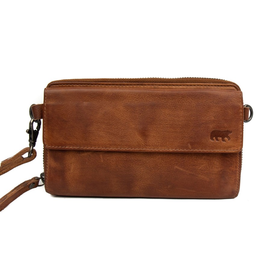 Bear Design Telefoontasjes | Telefoontasje 'Lilian' Cp 6038 Cognac
