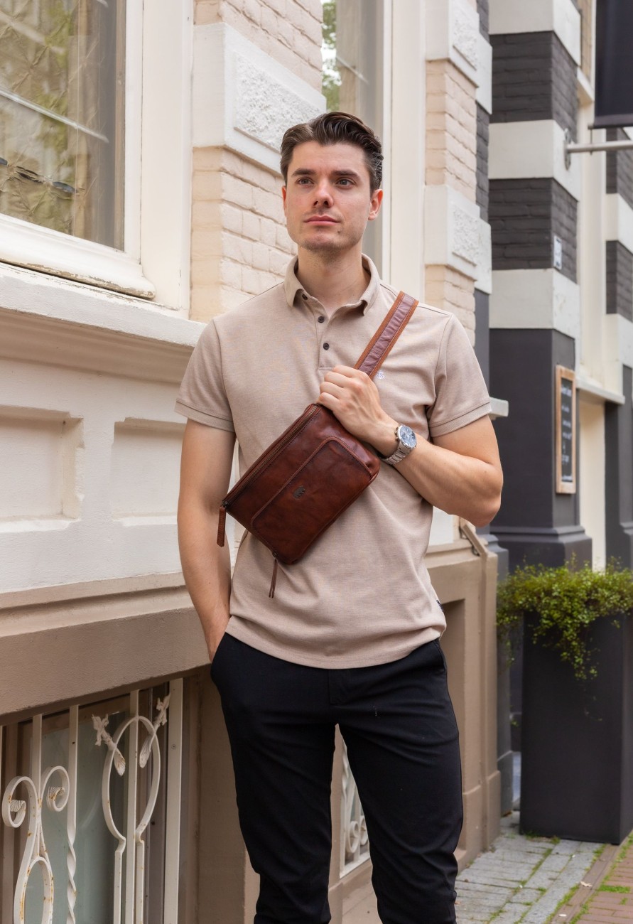 Bear Design Heuptassen | Heuptas 'Riley' Cognac