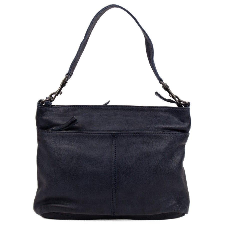 Bear Design Middelmaat Handtassen | Hand-/Schoudertas 'Angelica' Navy