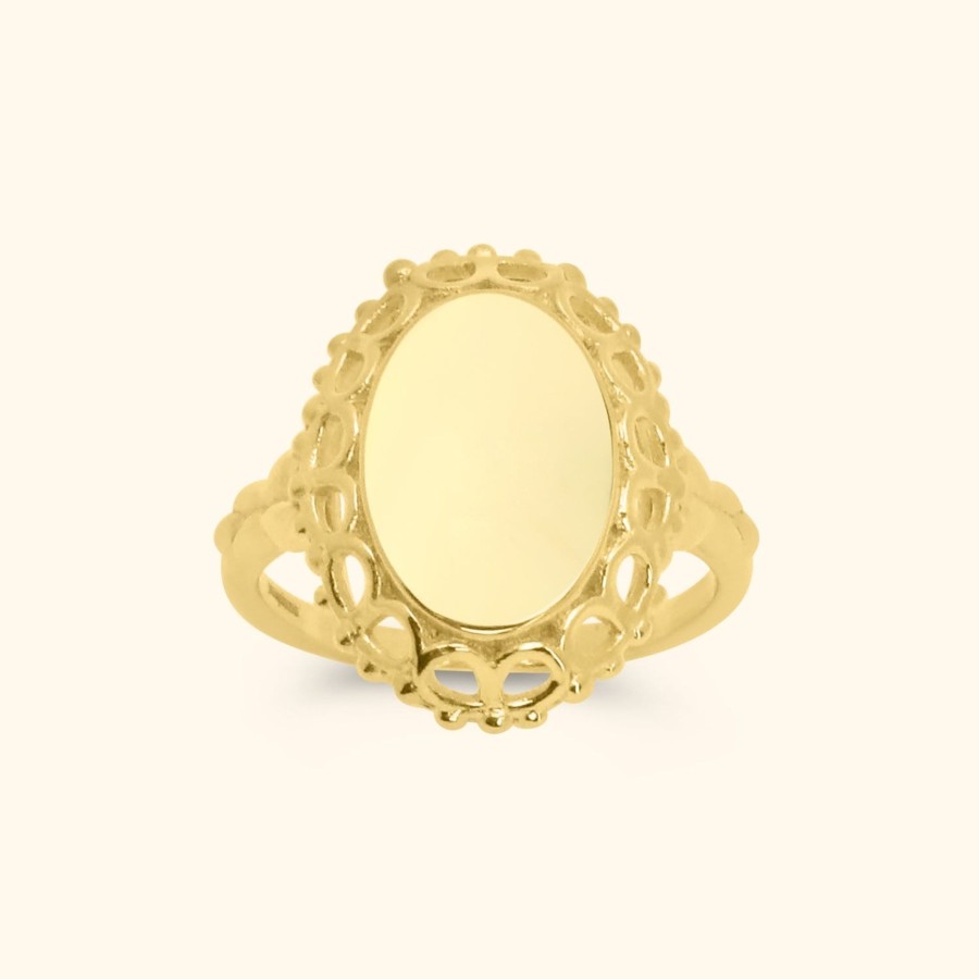 Josephina Jewelry Ringen | Lucy Engravable Signet Ring