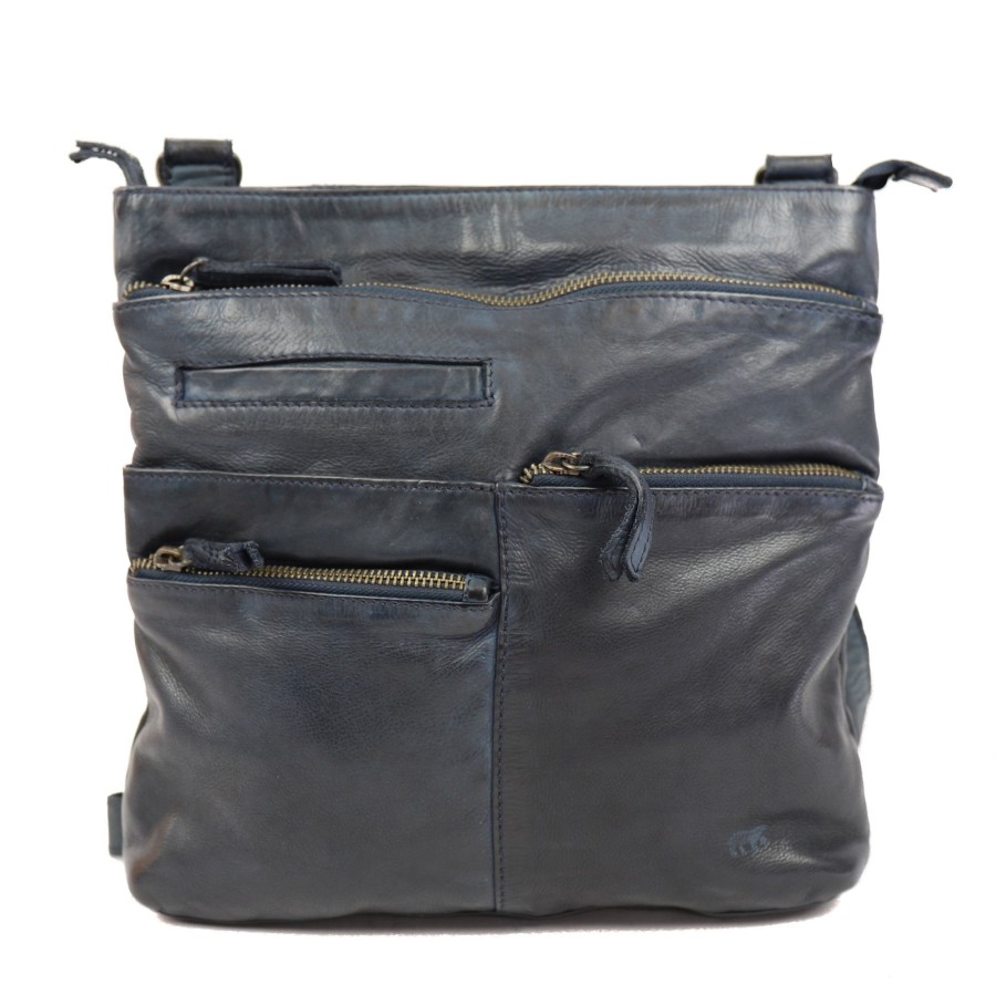 Bear Design Middelmaat Schoudertassen | Schoudertas 'Yara' Cl 40523 Donkerblauw