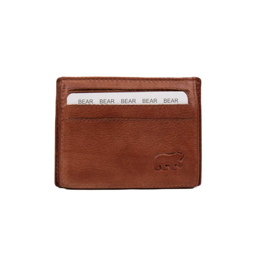 Bear Design Sleuteletuis & Klein Lederwaren | Pasjeshouder 'Laurie' Cognac - Cp 6093