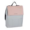 New Rebels Laptoptassen T/M 15,6 Inch | Rugzak 'Lincoln' Old Pink/Zilver 17L Old Pink/Silver