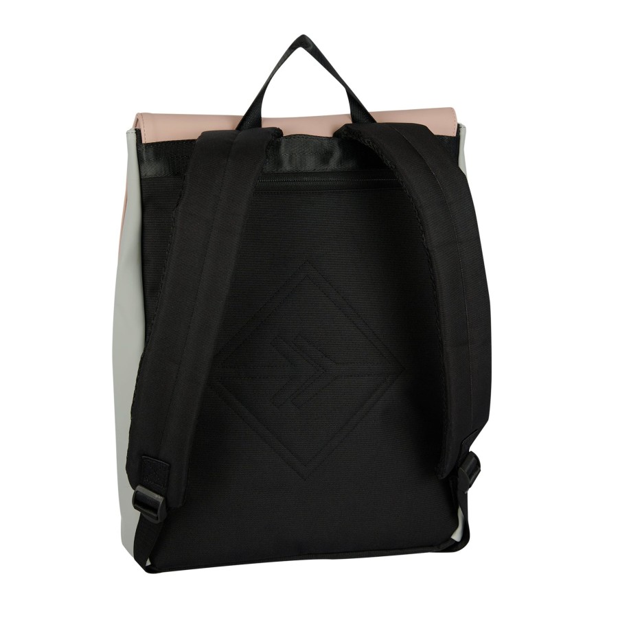 New Rebels Laptoptassen T/M 15,6 Inch | Rugzak 'Lincoln' Old Pink/Zilver 17L Old Pink/Silver