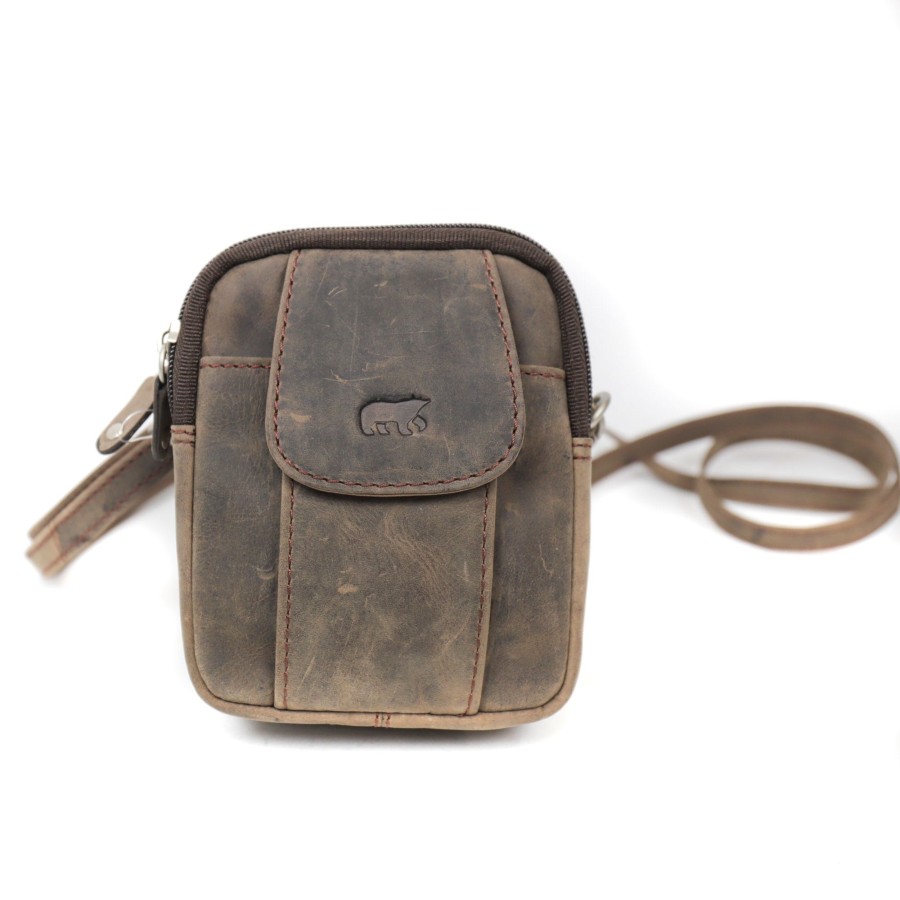 Bear Design Crossbody Tassen | Schoudertasje 'Ernst' Bruin - Hd 3700