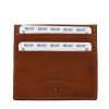 Bear Design Sleuteletuis & Klein Lederwaren | Pasjeshouder 'Maikel' Cp 5053 Cognac