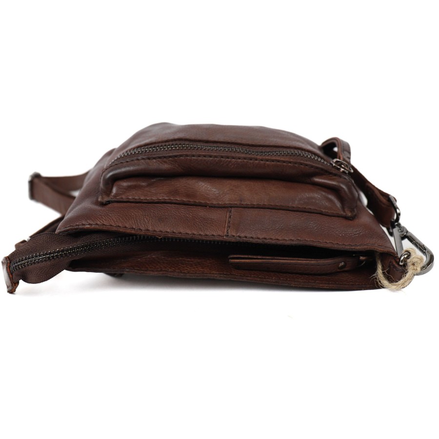 Bear Design Crossbody Tassen | Schoudertasje 'Norah' Donkerbruin
