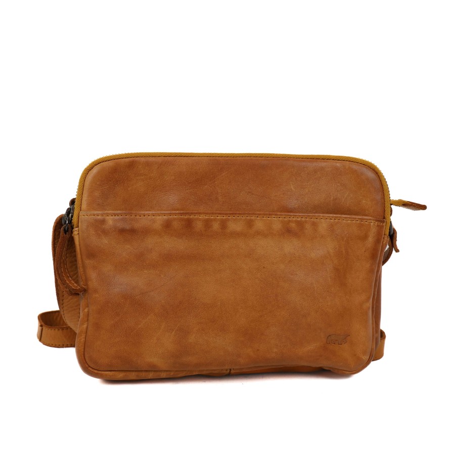 Bear Design Crossbody Tassen | Schoudertasje 'Vieve' Geel