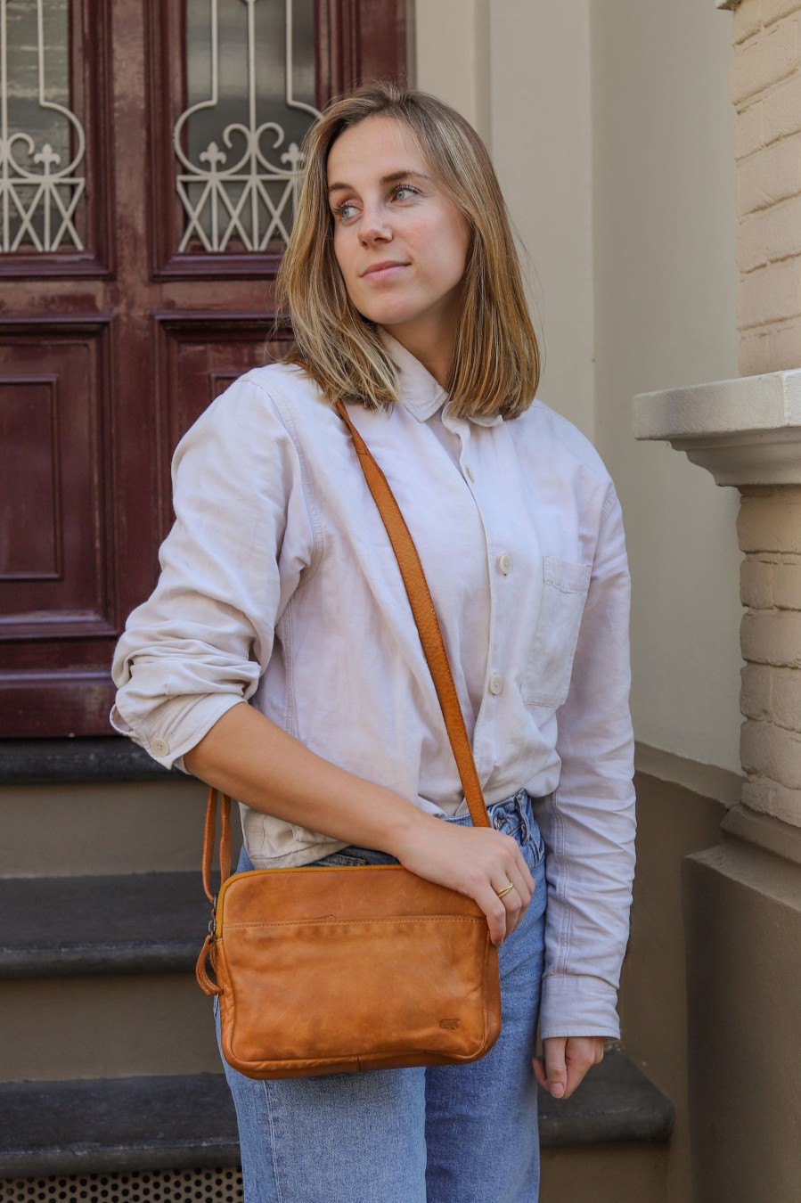 Bear Design Crossbody Tassen | Schoudertasje 'Vieve' Geel