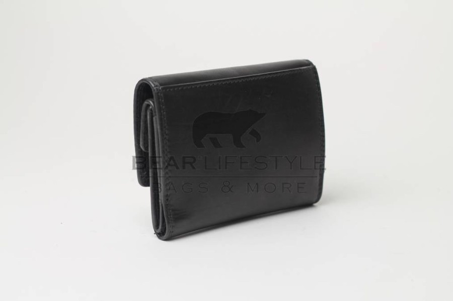 Bear Design Sleuteletuis & Klein Lederwaren | Losgeld/Bak Portemonnee M9523 Zwart