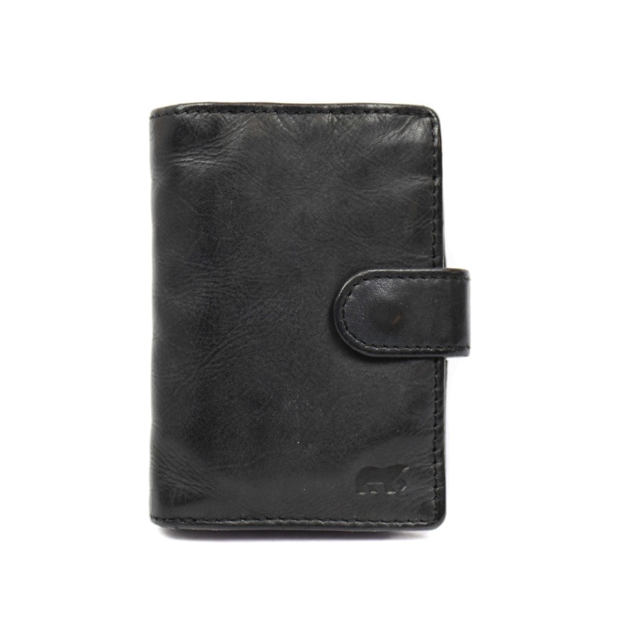Bear Design Pasjeshouders | Pasjesmap 'Vic' Zwart Zwart (Cl)