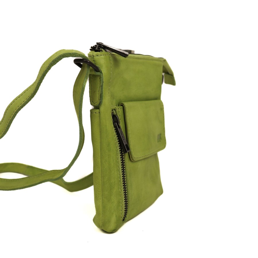 Bear Design Telefoontasjes | Schoudertasje 'Davide' Lime