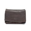 Bear Design Middelmaat Portemonnees | Overslag Portemonnee 'Nina' Cl 16212 Donkerbruin