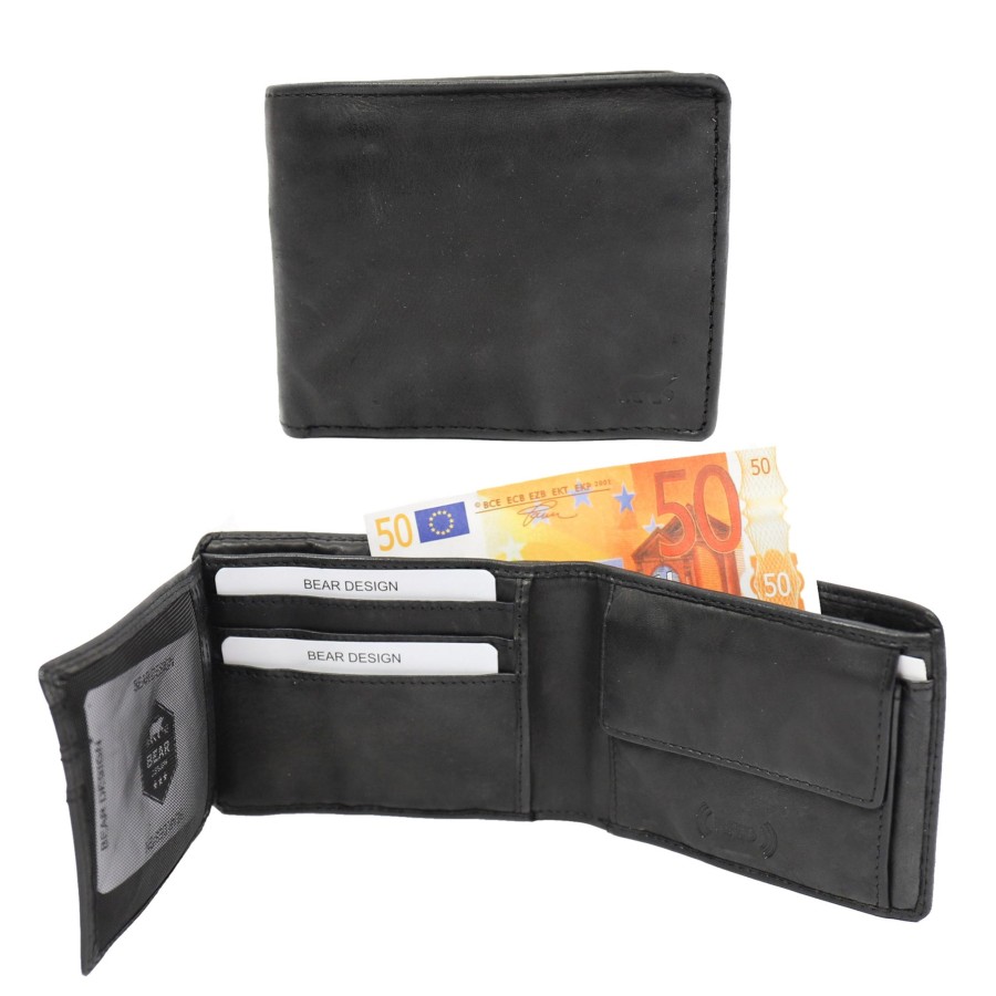 Bear Design Billfolds | Billfold 'Pim' Zwart