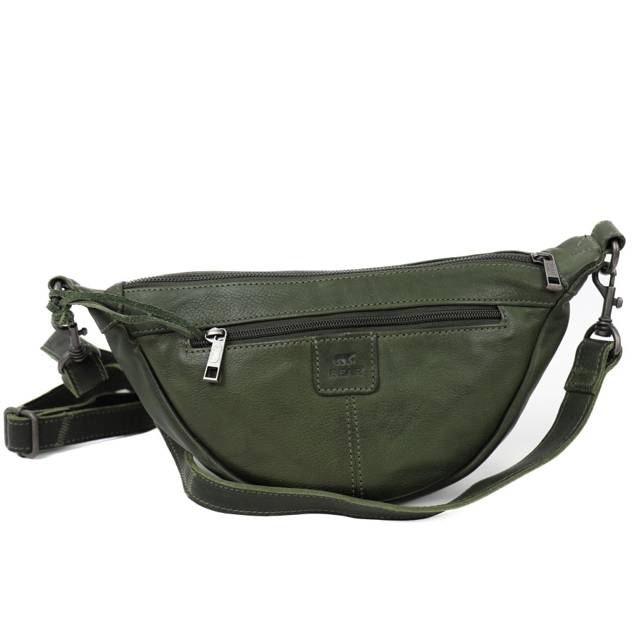 Bear Design Heuptassen | Crossbody Tasje 'Toon' Groen