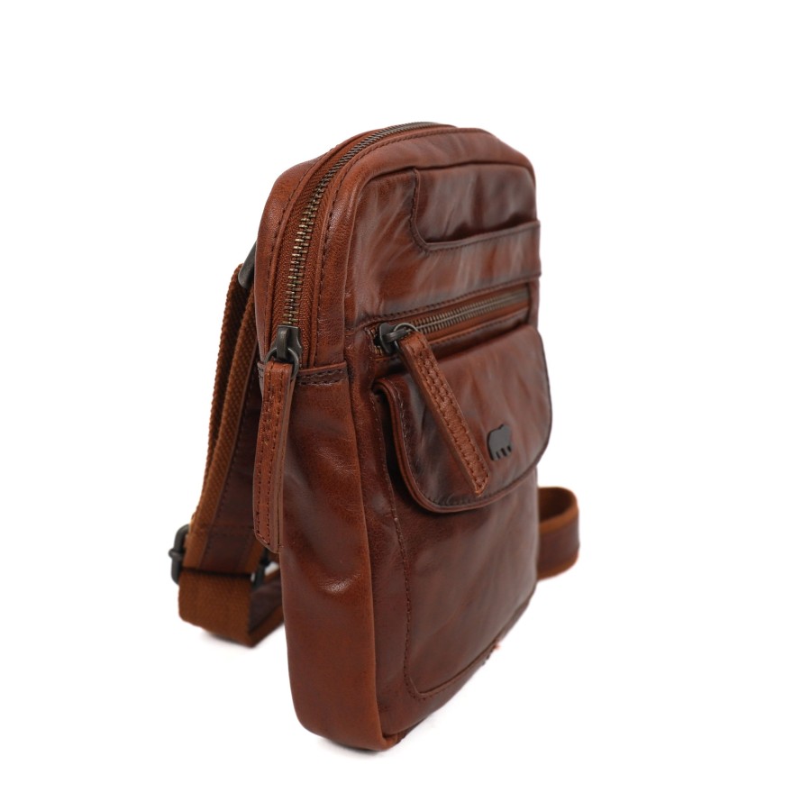 Bear Design Crossbody Tassen | Crossbody/Schoudertasje 'Mitchell' Cognac