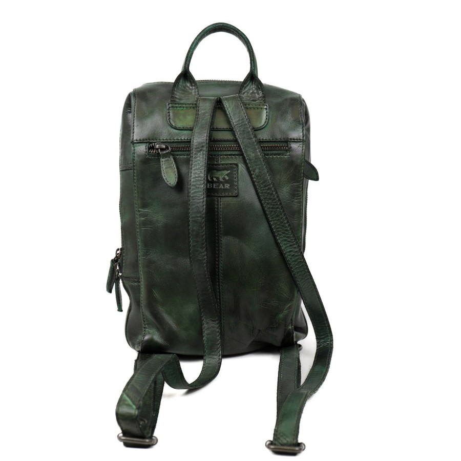 Bear Design Middelmaat Rugzakken | Rugzakje 'Sil' Groen