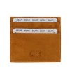 Bear Design Sleuteletuis & Klein Lederwaren | Pasjeshouder 'Maikel' Cp 5053 Geel