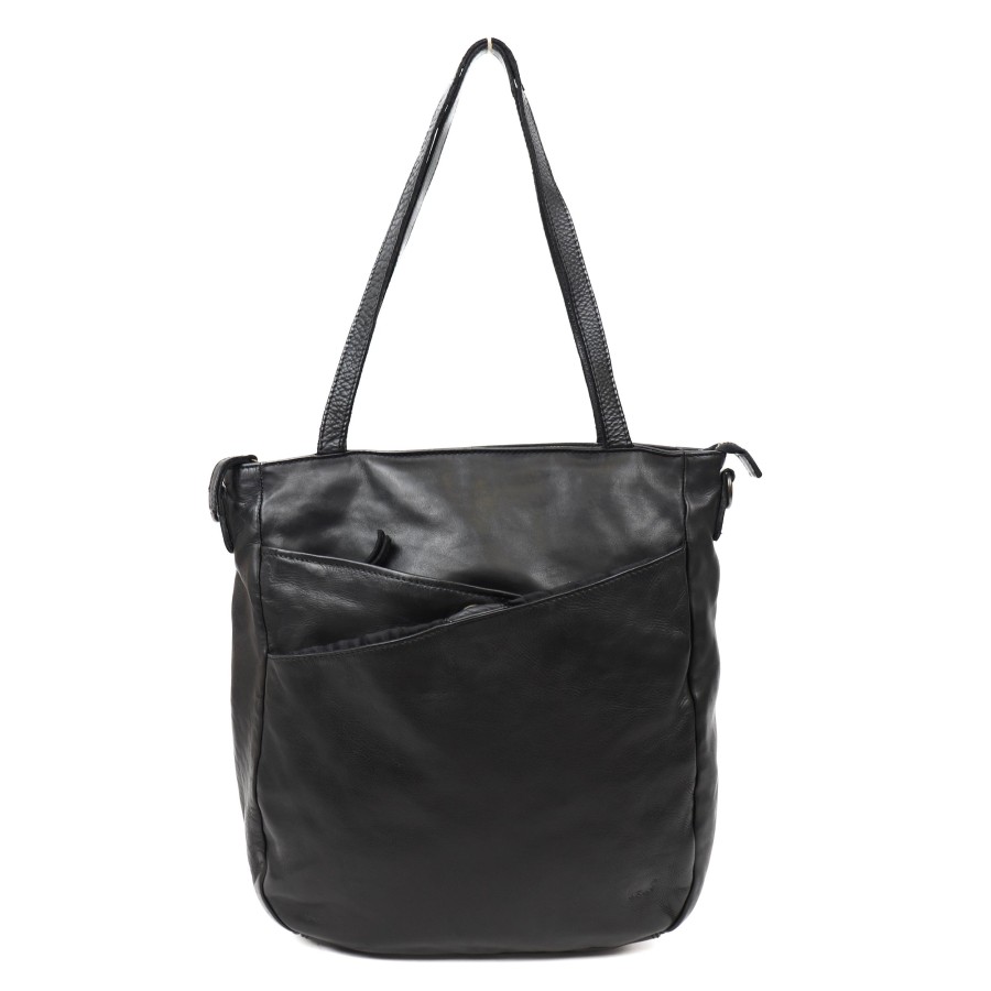 Bear Design Middelmaat Handtassen | Shopper 'Inge' Black Zwart
